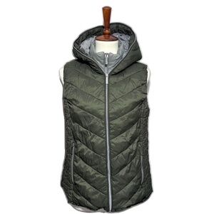 Marc New York Olive Green Puffer Performance Vest Size Medium